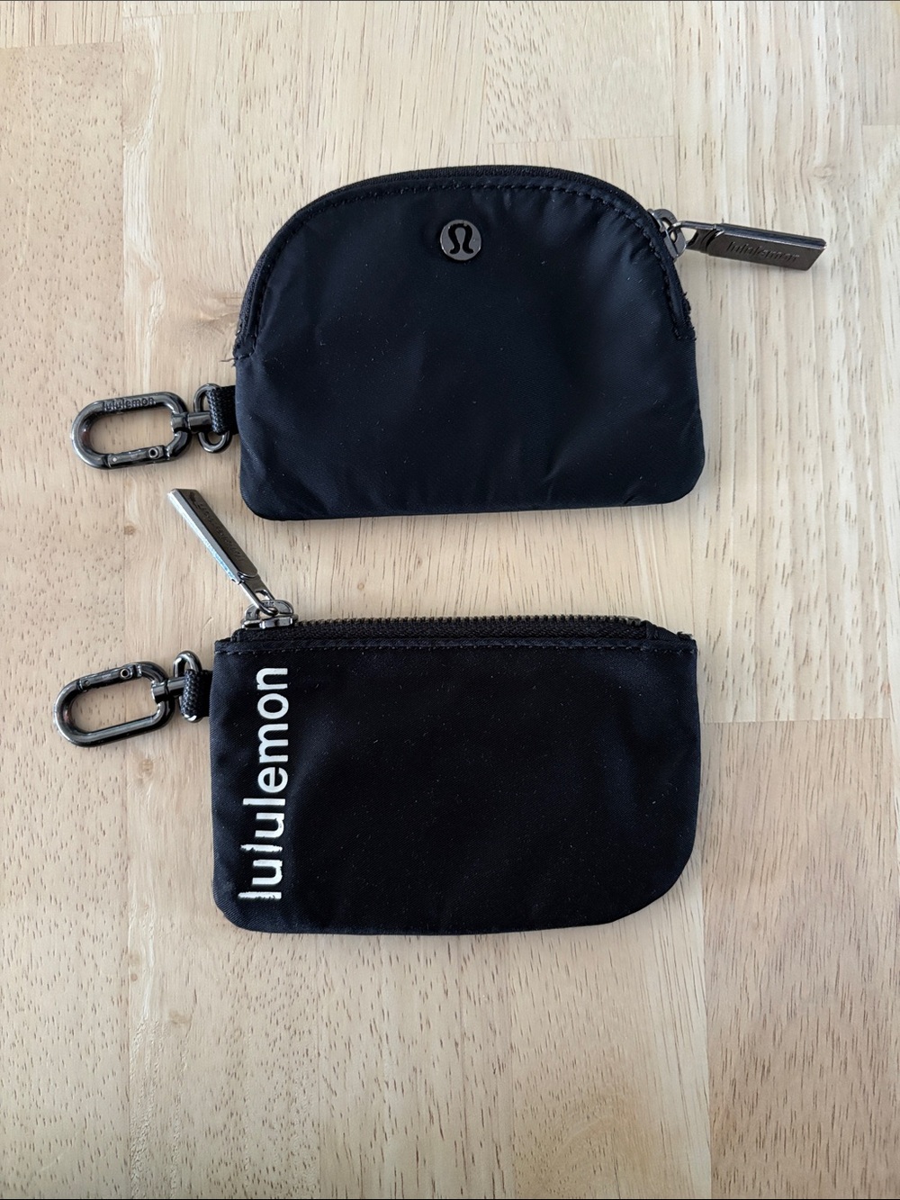 lululemon athletica Black Mini Pouch Duo with Clips